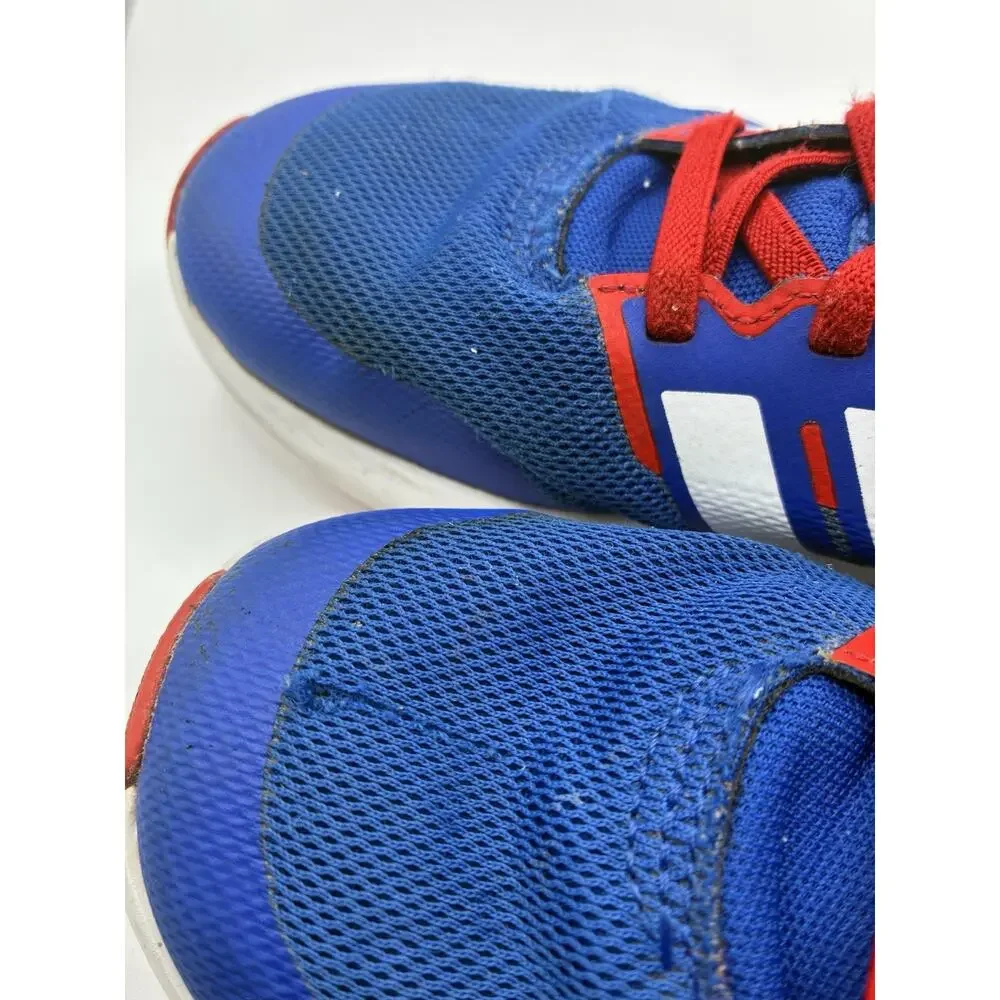Adidas Kids 1.5 Spider-Man FortaRun Sneakers Blue Red School Shoes Easy On Strap